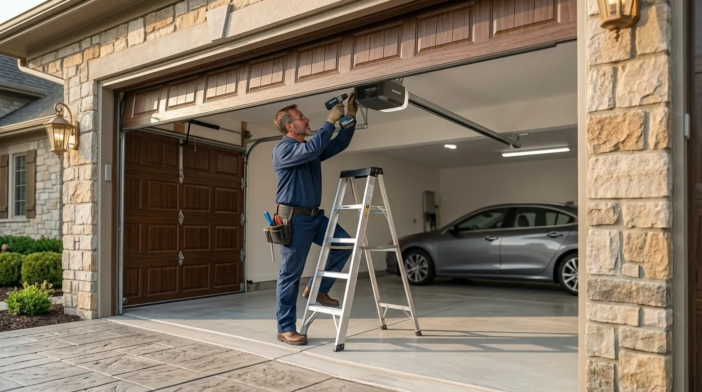 Garage door service call in Oklahoma City, OK